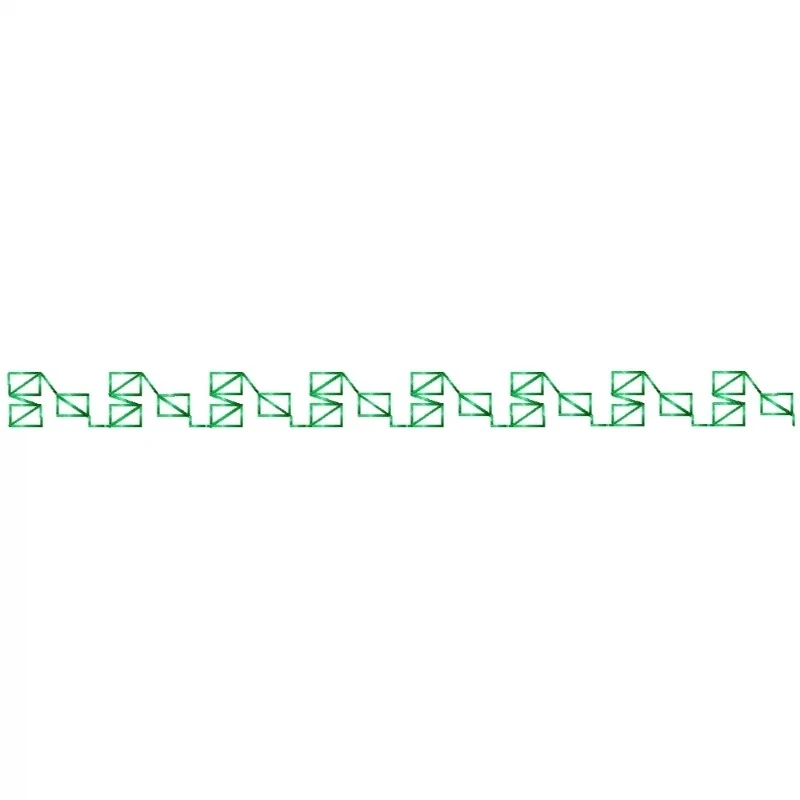 Squares Motif Seamless Embroidery Border Design