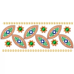 Star Border Machine Embroidery Design