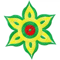 Star Floral Indian Embroidery Design