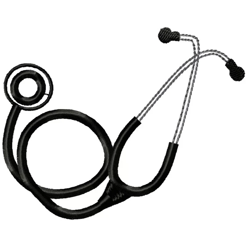 Stethoscope Machine Embroidery Design