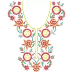 Surat Neckline Machine Embroidery Design