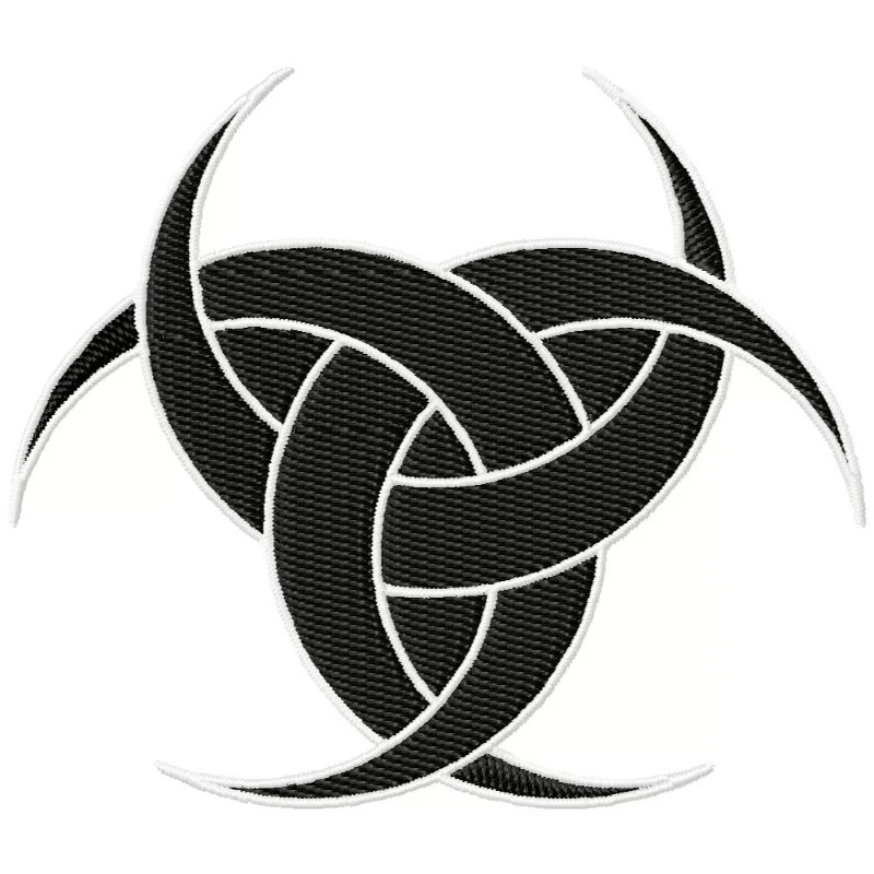 Three Crescent Moon Embroidery Design Freebie