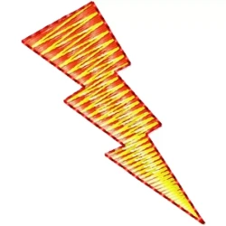 Thunder Lightning Machine Embroidery Design