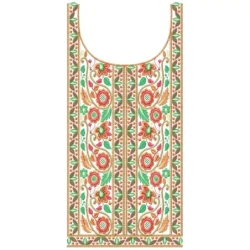 Traditional Neckline Embroidery Pattern