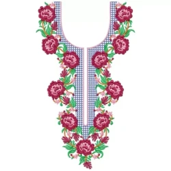 Traditional Pattern Of Indian Neckline