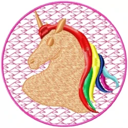 Unicorn Forehead Machine Embroidery