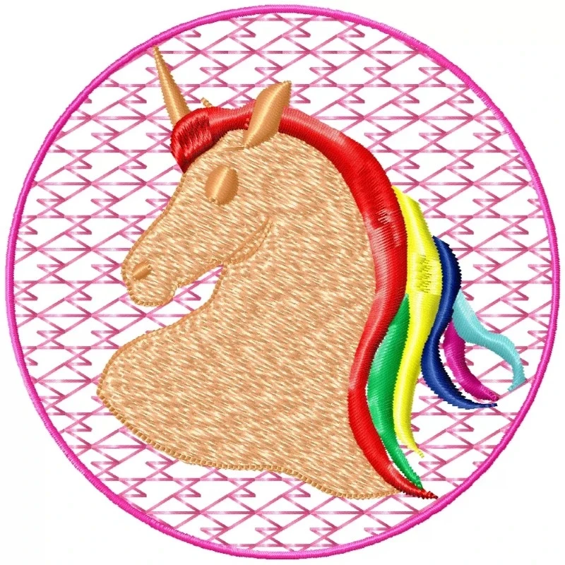 Unicorn Forehead Machine Embroidery