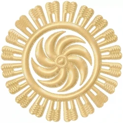 Unique Circle Machine Embroidery Design