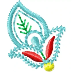 Unique Floral Embroidery Design Pattern