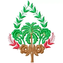 Unique Floral Machine Embroidery Design