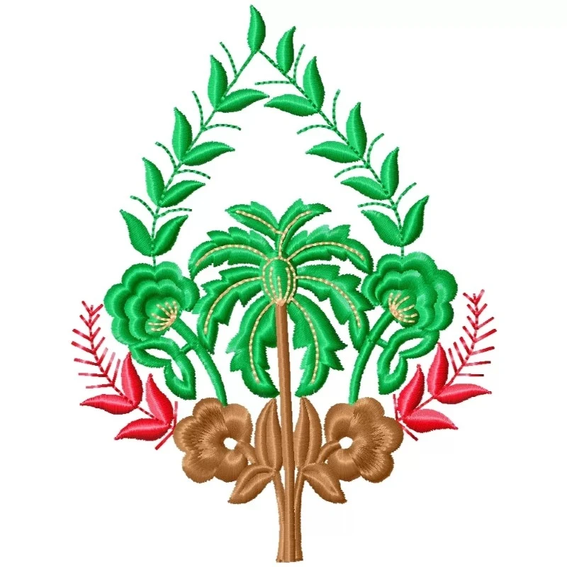 Unique Floral Machine Embroidery Design