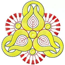 Unique Indian Machine Embroidery Design Pattern