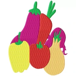 Vegetables Embroidery Design