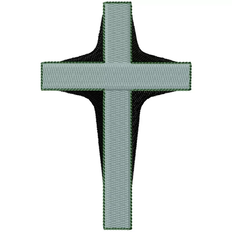 Vintage Cross Embroidery Design