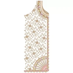 Vintage Flowers Full Embroidery Dress Design