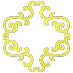 Vintage Frame Embroidery Design