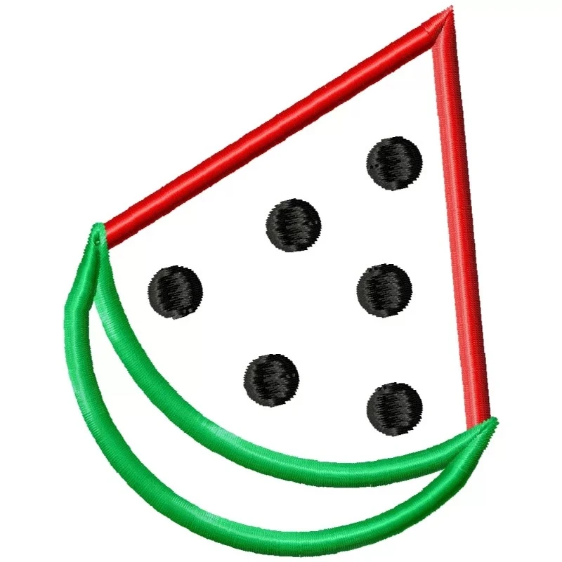 Watermelon Outline Machine Embroidery