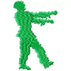 Zombie Walking Silhouette