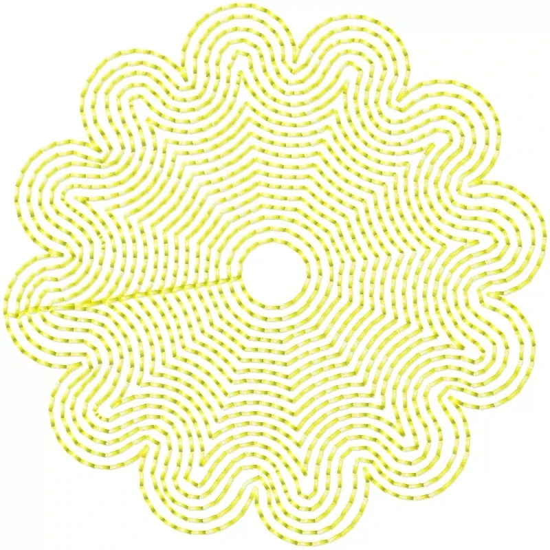 Lineart Outline Machine Embroidery Design