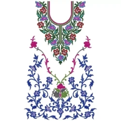 Machine Embroidery Dress Design