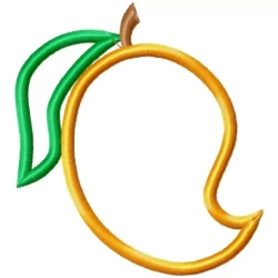 Mango Outline Machine Embroidery Design