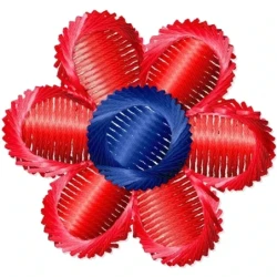 Mini 2x2 Flower Embroidery Design