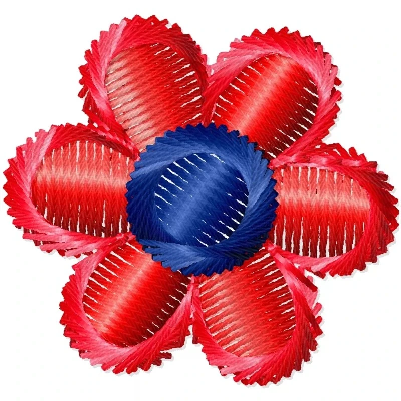 Mini 2x2 Flower Embroidery Design