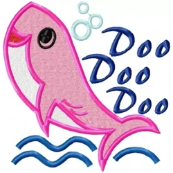 Mommy Shark Do Do Embroidery Design