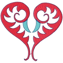 Monster Heart Machine Embroidery Design