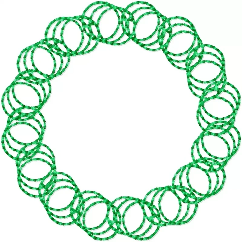 Motif Circle Embroidery Design