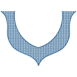 Motif Filled Neckline Machine Embroidery Design