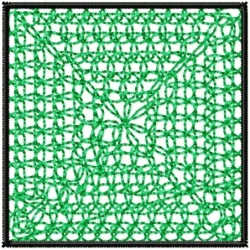 Motif Filled Square Design 2x2