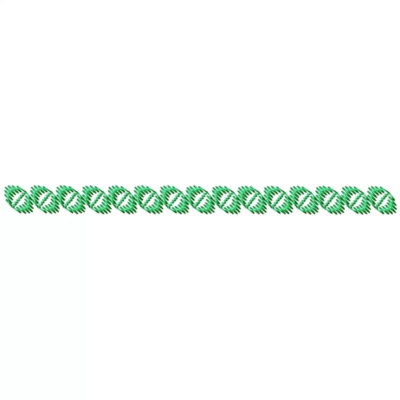 Motif Leave Seamless Embroidery Border Design