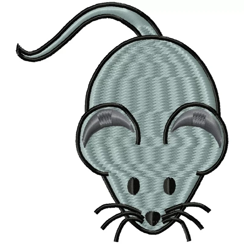 Mouse Embroidery Design