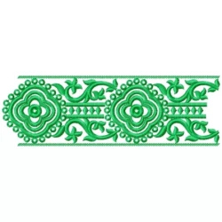 New Continuous Indian Machine Embroidery Border Design