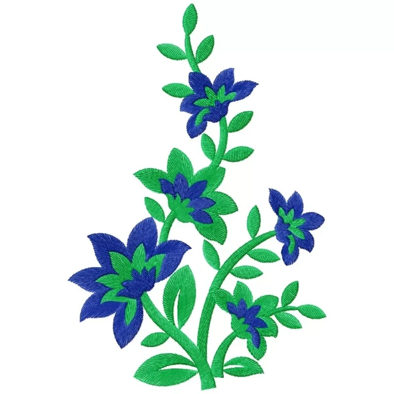 New Flowers Indian Embroidery Design