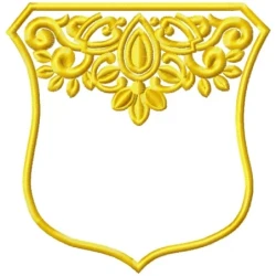 New Frame With Floral Machine Embroidery Design