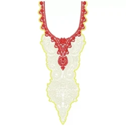 New Long Arabian Neckline Embroidery Design