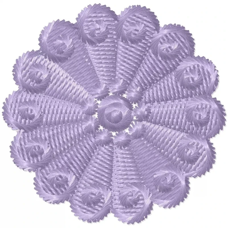 New Small Flora Machine Embroidery Design 2X2
