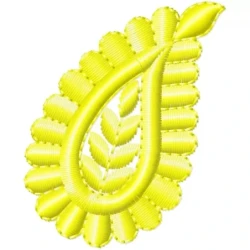 New Small Paisley Embroidery Design