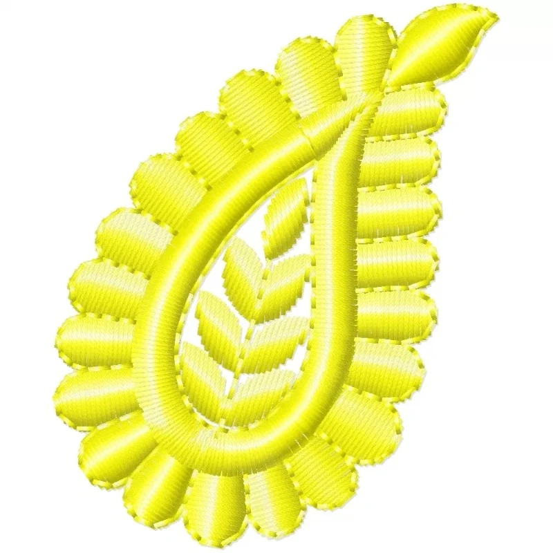 New Small Paisley Embroidery Design