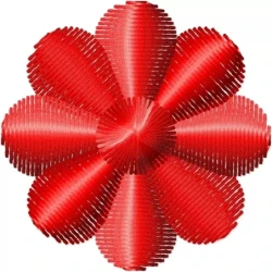 Normal 2x2 Flower Embroidery Design