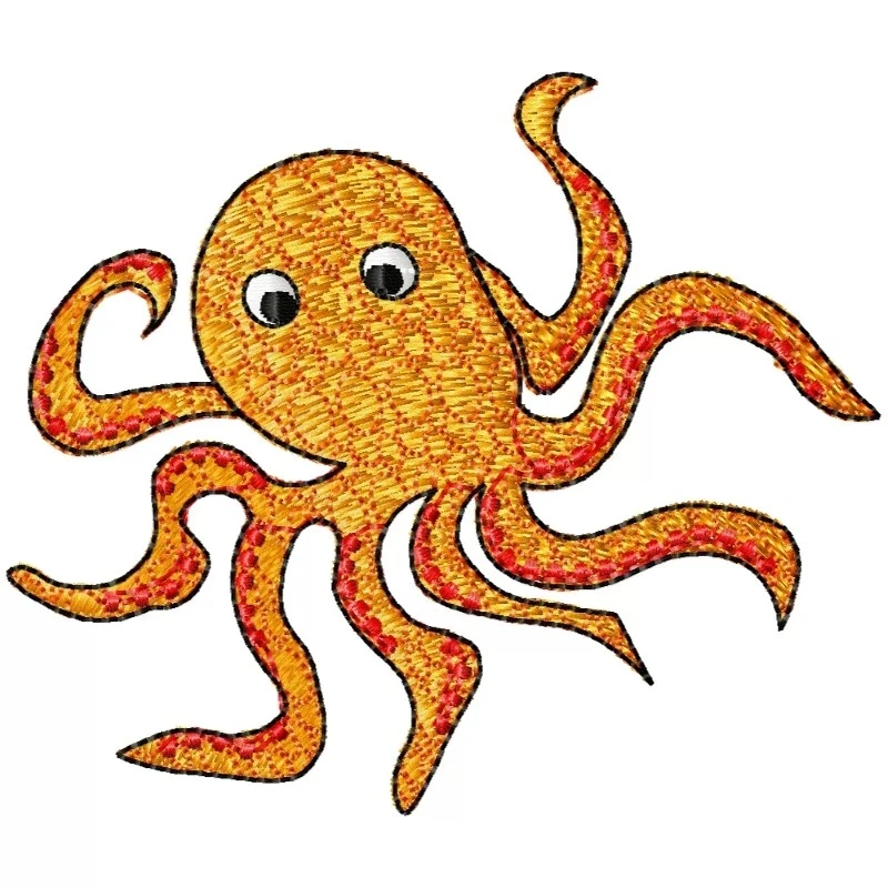 Octopus Machine Embroidery Design