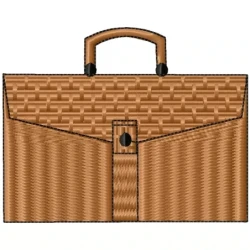 Office Breifcase Embroidery Design