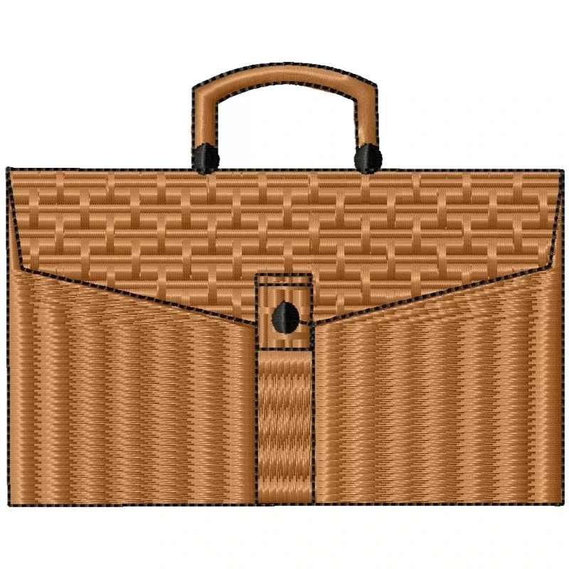 Office Breifcase Embroidery Design