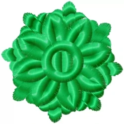 One Color Embroidery Floral Pattern