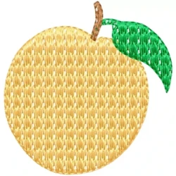 Orange Embroidery Design