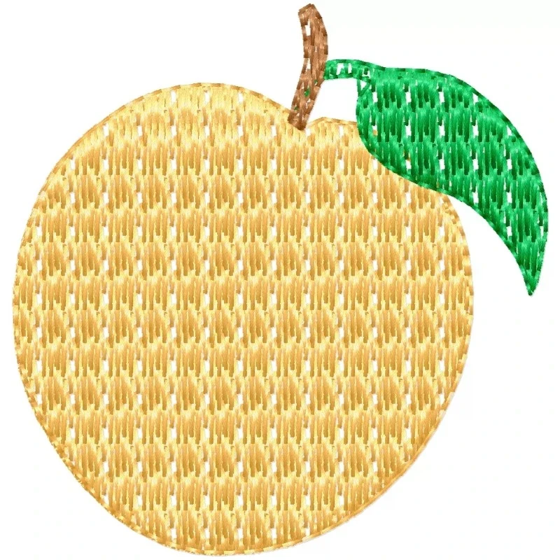 Orange Embroidery Design