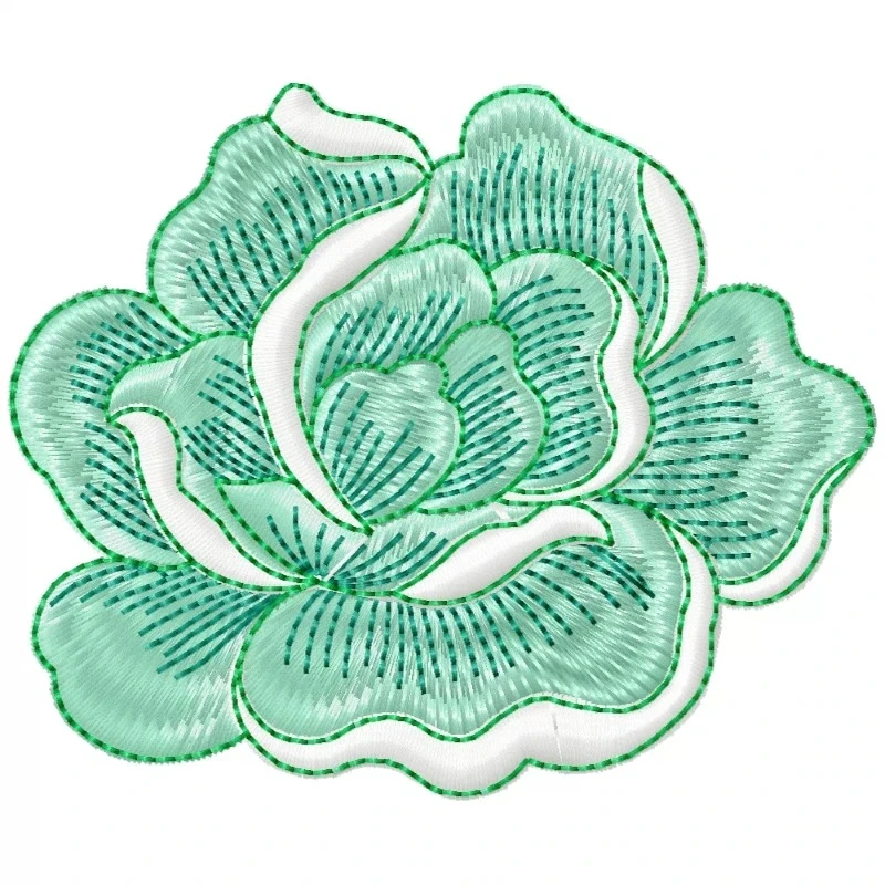 Outline  Art Rose Embroidery Design
