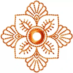 Outline Butta Small Machine Embroidery Design